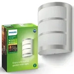 LED-Gartenlampe Wandleuchte PYTHON myGarden 6W 2700K IP44 Silber PHILIPS