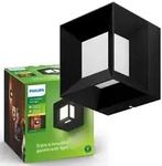 LED-Gartenleuchte Wandleuchte PARTERRE myGarden 8W 2700K IP44 Cube Schwarz PHILIPS