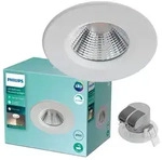 LED-Halogen-Einbauleuchte DIVE 5.5W 2700K 350lm IP65 Rund Wei&szlig; Dimmbar PHILIPS