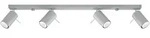 Anbauleuchte RING 4L 4xGU10 Reflektor Halogen Beweglich Minimalistisch Grau SOLLUX