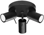 RING Deckenleuchte 3xGU10 Reflektor Halogen Leuchte Beweglich Schwarz SOLLUX