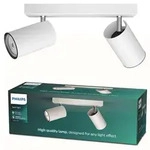 KOSIPO Deckenleuchte Reflektor 2x GU10 Wei&szlig; Beweglich PHILIPS