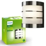 Gartenleuchte LED Wandleuchte CALGARY myGarden E27 IP44 Silber PHILIPS