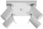 Anbauleuchte RING 4 4xGU10 Reflektor Halogen Beweglich Minimalistisch Wei&szlig;...