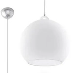 BALL E27 H&auml;ngende Deckenleuchte &Uuml;berh&auml;ngender Glasschirm Kugel 30cm Klassisch