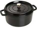 Staub Cocotte Staub Bratentopf 26 cm rund Antihaft Schwarz