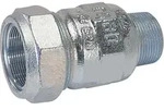 Temperguss-Klemmverbinder mit AG Gas PN 5, Wasser PN 16, Typ A 1 1/2" (48,3)