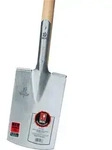 Ideal-Spaten G&auml;rtner Form Gr&ouml;&szlig;e 2,Trittschutz,Knopfstiel