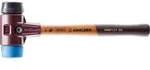 SIMPLEX-Schonhammer Halder mit TE-Geh&auml;use und Holzstiel, Gummikomposition/TPE-soft,