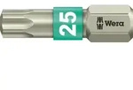 Torx&reg;-Bit Wera 3867/1 TS mit 1/4"-Antrieb, kurz, Edelstahl mit Torsions-Zone, T25 x