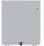 Rollcontainer Note&trade; | 2 Schubladen , Tiefe 565 mm, Griffleiste - 355 silber