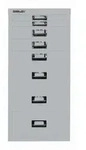 Bisley MultiDrawer&trade; |DIN A4, 8 Schubladen - 355 silber