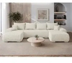 Wohnlandschaft Torelineso U Cord mit Bettkasten und Schlaffunktion