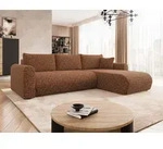 Ecksofa Wousia mit Schlaffunktion und Bettkasten