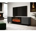 TV-Lowboard Tilderi Grey 180 mit Kamin