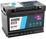 EXIDE Autobatterie AGM 12V 70Ah 760A rechts 278x175x190 mm EK700
