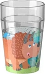 HABA 2012447007, HABA Glitzerbecher, Dino, Motiv 2, Kinderbecher, BPA-frei | ab...
