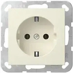 Gira Steckdose Cremewei&szlig;, gl&auml;nzend 418801