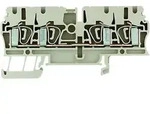 Weidm&uuml;ller Durchgangsklemme 2,5qmm beige ZDU 2.5/4AN