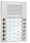 TCS Audioau&szlig;enstation 2-reihig 12 Tasten AP silber PES12-EN/04