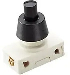 BACHMANN EB-Druckknopfschalter sw, 2(1)A,250V 1p. 924.138