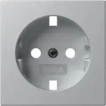 Gira Abd. SCHUKO-Steckd. F Alu 492026