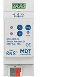 MDT technologies Schaltaktor 2-fach 2TE REG, 16A, 230VAC AKK-0216.03
