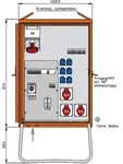 WALTHER-WERKE Verteilerschrank 55kVA WV0363R1