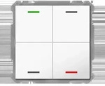 MDT technologies Taster Light 63 4-fach RGBW,Studiows,gl&auml; BE-TAL6304.01