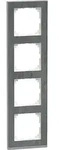 Merten Decor-Rahmen 4-fach Schiefer/aluminium MEG4040-3669