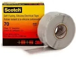 3M Silikon Isolierband 25 mm x 9 m,hellgrau Scotch 70 25x9