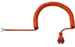 BACHMANN Spiralleitung PUR 2,5m,orange 665.870