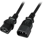EFB-Elektronik Kaltger&auml;teverl&auml;ngerung 3x1 3m,C13-C14,St-Bu,sw EK503.3