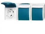 Busch-Jaeger Schuko-Steckdose 3f. waagerecht 2300/3 EWN-53