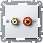 Merten Steckdose pws/gl f&uuml;r Audio Anschluss MEG4350-0319