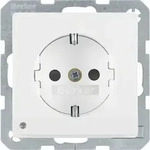 Hager/Berk SCHUKO-Steckdose pows/sa LED-Orientierg-licht 41096089