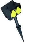 BACHMANN Gartensteckdose 2,00m sw 394.182