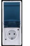 Busch-Jaeger Kombination SCHUKO Steckdose, mit Wipp. 2601/6/20 EBW-53