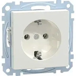 Merten SCHUKO-Steckdose pws/gl mit Steckklemme MEG2301-0319