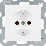 Hager/Berk SCHUKO-Steckdose pws/gl mit Steckklemmen 47438989