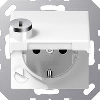 JUNG SCHUKO-Steckdose 16A 250V Klappdeckel AS 1520 BFKLSL WW
