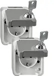 Merten SCHUKO-Steckdose lichtgrau MEG2424-8029