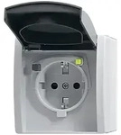Busch-Jaeger FI-SCHUKOMAT Einsatz grau AP IP44 3120 EWB-53