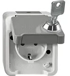 Merten SCHUKO-Steckdose lichtgrau MEG2422-8029