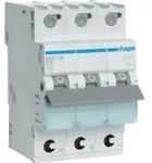 Hager Leitungsschutzschalter 3p. B-16A,6kA,3M QC MBS316