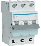 Hager Leitungsschutzschalter 3p. B-6A,6kA,3M QC MBS306