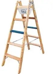 ILLER-LEITER Holz Stufen Stehleiter ERGO Plus 2x4 Stufen 2104-7