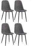 4er Set St&uuml;hle Giverny Stoff