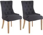 2er Set Esszimmerstuhl Aberdeen Stoff antik-hell