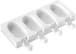 Silikonform f&uuml;r 4 Eislutscher, 20 &times; 8,5 cm